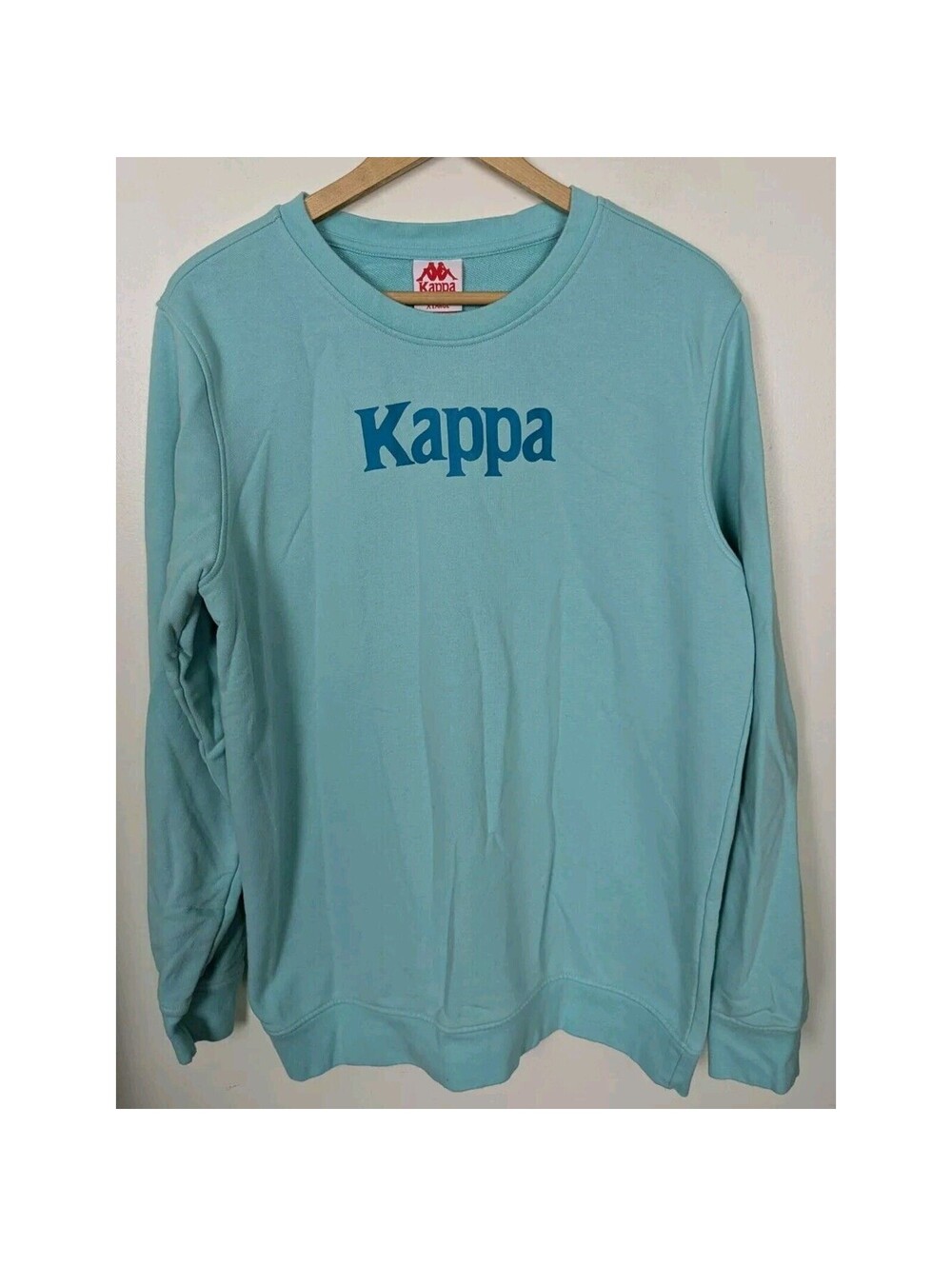 Kappa XL Crewneck Sweatshirt Men's Light Blue Teal Crew Neck